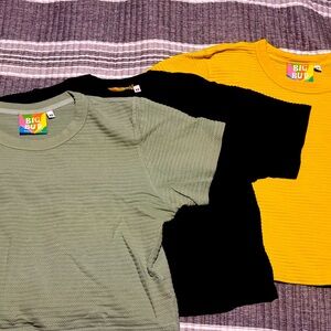 Cropped honeycomb short sleeve thermals